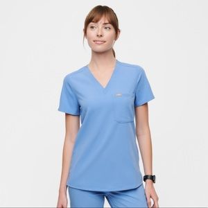 Catarina one pocket scrub top XXS Ceil blue